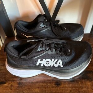 Hoka Bondi 8 Black Shoes - Men’s Size 8 - Extra Wide, 4E Width